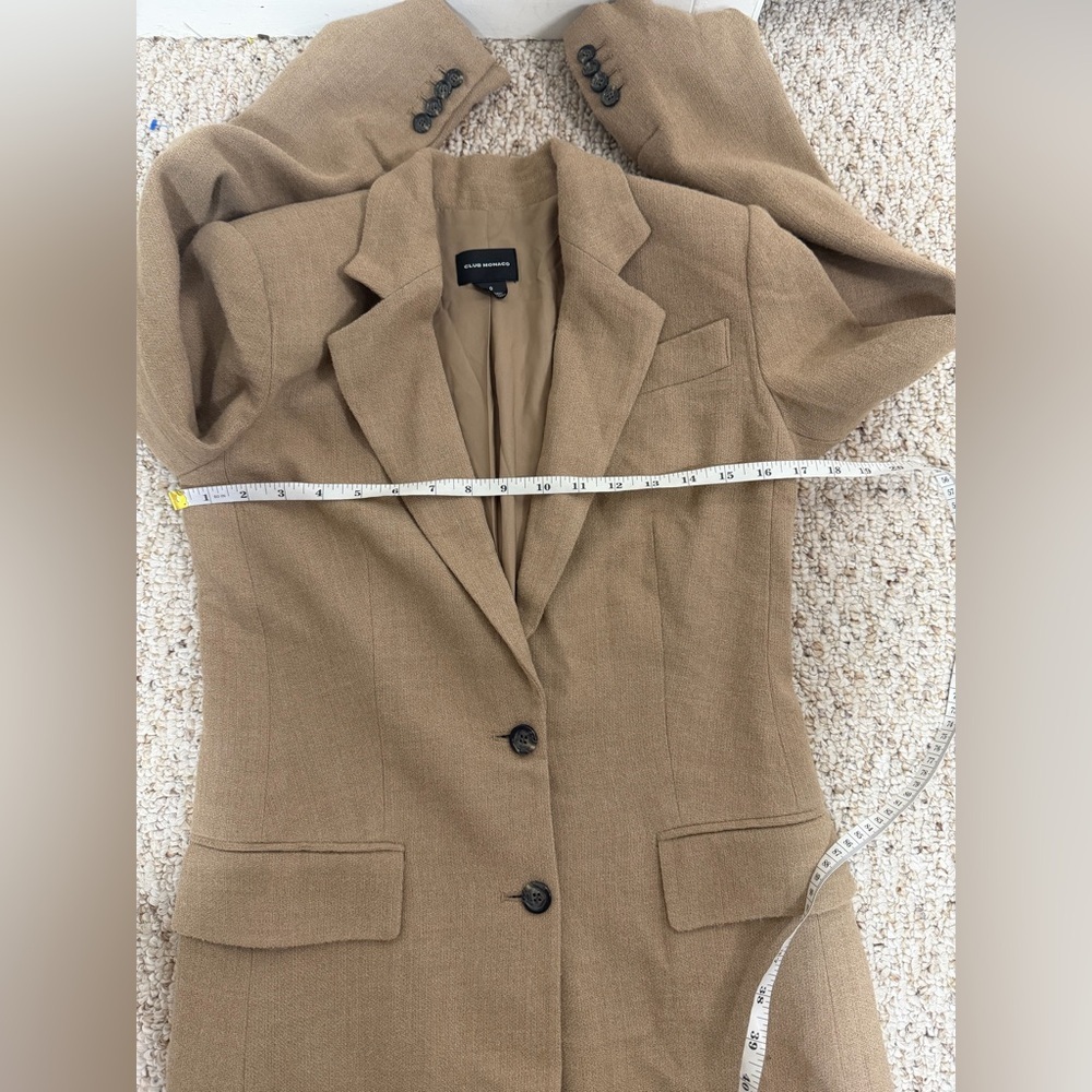 Club Monaco Camel Blazer size 0 - Picture 7 of 7